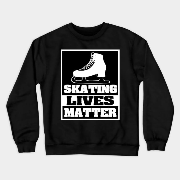 Ice skating Crewneck Sweatshirt by reyzo9000